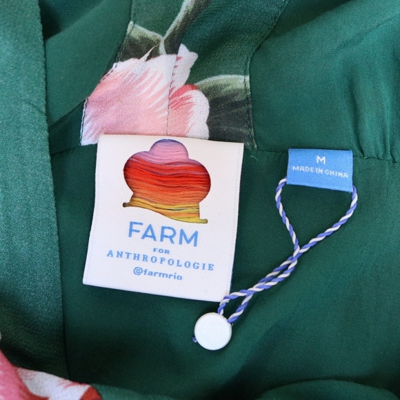 Anthropologie Farm Rio- Rayna Blouse, Floral Perfect For Spring & Summer, Medium - Picture 9 of 11